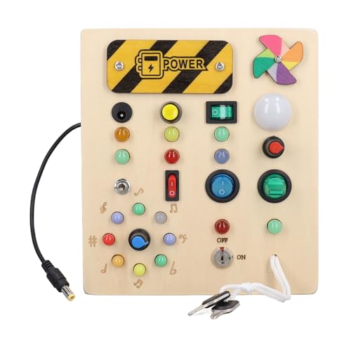 Holzlicht -sensorisches Brett, Interaktives, Windmill -Board -Spielzeug für Kognitive Entwicklung, Bildungsspiel - Safe und Sensory Board, aus Verbundholzmaterialien Hergestellt Holzlicht -sensorisches Brett, Interaktives, Windmill -Board -Spielzeug für Kognitive Entwicklung, Bildungsspiel - Safe und Sensory Board, aus Verbundholzmaterialien Hergestellt von Itonash