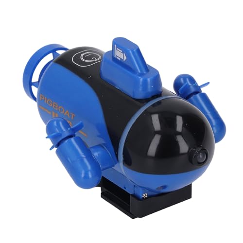 Itonash Ferngesteuertes U-Boot, Wiederaufladbares Spielzeug für Kinder, Kabelloses RC-U-Boot-Minimodell mit Schnellbootsteuerung, Kompaktes Design für Wasserspiele, Tolles (Blau) von Itonash
