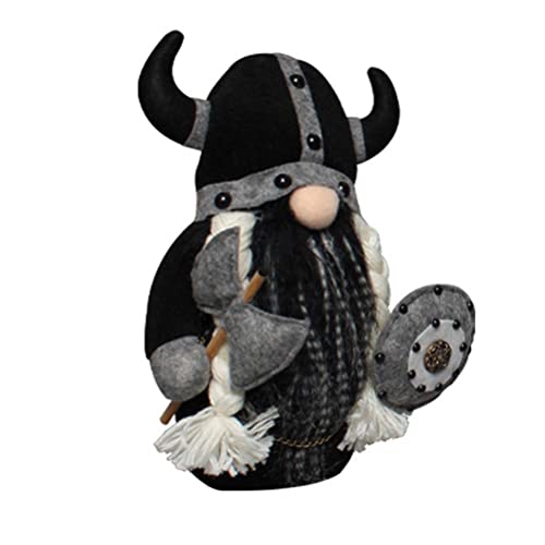 Itonash Gesichtslosen Gnom Plüschpuppe Brave Wikingerkrieger, Perfektes für Wohnkultur, Tischverzierung (B) von Itonash