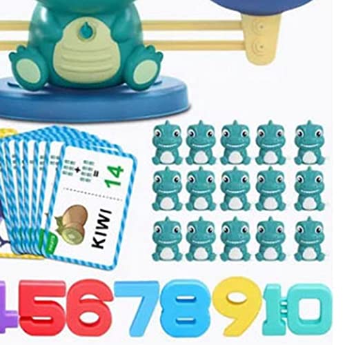 Itonash Kinder Dinosaurier Balance Toy, Mathematisches Bildungsspiel mit Dinosaurierspielzeug und Lernkarten für 3 Bis 8 Jahre Alt, Ideales Dinosaurier -Gleichgewichtsspielzeug für Itonash Kinder Dinosaurier Balance Toy, Mathematisches Bildungsspiel mit Dinosaurierspielzeug und Lernkarten für 3 Bis 8 Jahre Alt, Ideales Dinosaurier -Gleichgewichtsspielzeug für von Itonash