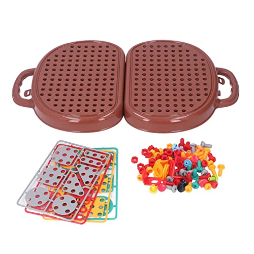 Itonash Kinder -Trainingset, Elektromüter -Puzzle -Set für STEM -Lernen mit Bausteinen für Bauingenieurwesen, Sicherer Bauchmuskelkünstler für und Mädchen, Spielzeugbohrpuzzle -Set von Itonash