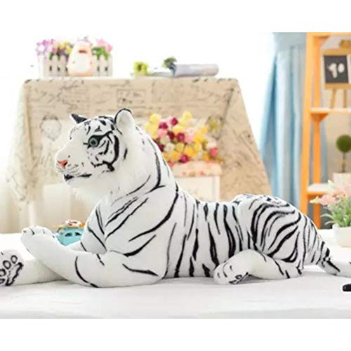 Itonash Niedliches Tiger Plüschspielzeug, Stressablastung für, Ideales für Tierliebhaber, Entdecker, Kreative Geburtstage von Kindern, Weiches Wurfkissen, Mädchen Ge (Weiß) von Itonash
