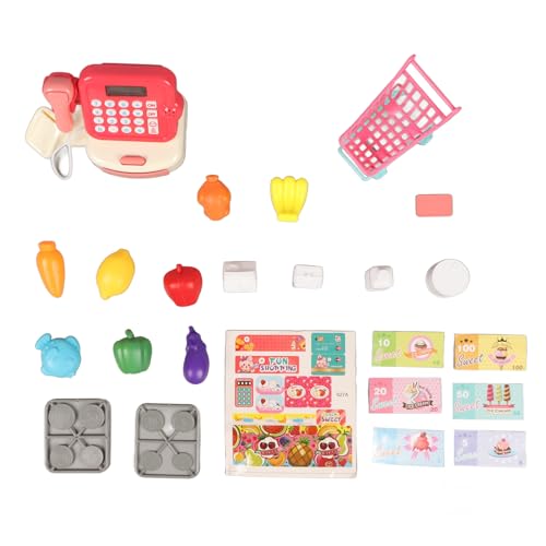 Itonash Registrierkasse Playset, Stimulations -Cosplay -Lernberechnung Kasse Geld Bis Zum Einkaufsspielzeug für Kinder mit Scanfunktion, Währung und Taschenrechner -Requisiten Itonash Registrierkasse Playset, Stimulations -Cosplay -Lernberechnung Kasse Geld Bis Zum Einkaufsspielzeug für Kinder mit Scanfunktion, Währung und Taschenrechner -Requisiten von Itonash