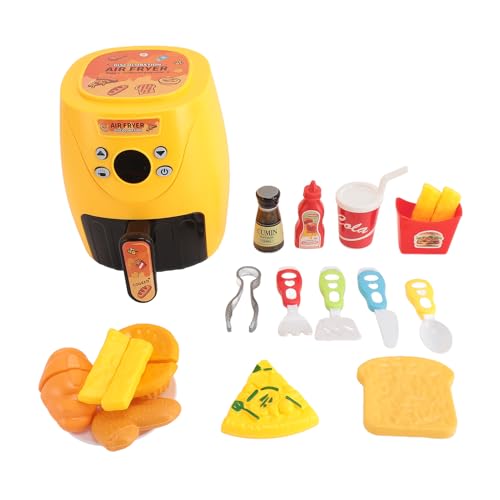 Kinder-Luftfritteusen-Küchenspielzeug-Set, Farbwechselndes Spielset mit Pizza, Brot, Chips, für und Mädchen Kinder-Luftfritteusen-Küchenspielzeug-Set, Farbwechselndes Spielset mit Pizza, Brot, Chips, für und Mädchen von Itonash