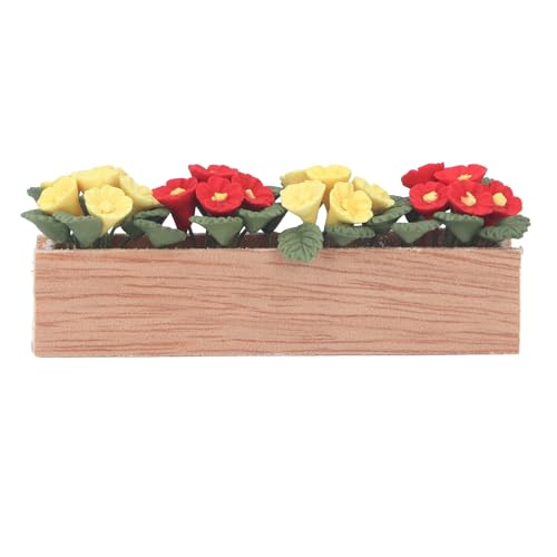 Miniatur Blumenbett Puppenhaus Blumenbett Miniatur Bonsai, Holzharz Fenster Billon Balkon Dekor, Handwerk DIY Landschaft für Model Town Gift Miniatur Blumenbett Puppenhaus Blumenbett Miniatur Bonsai, Holzharz Fenster Billon Balkon Dekor, Handwerk DIY Landschaft für Model Town Gift von Itonash