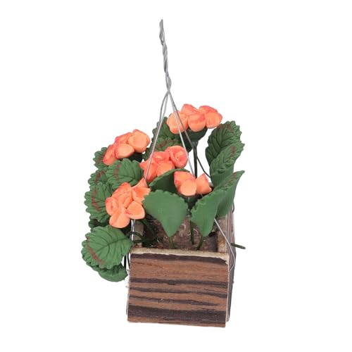 Miniatur-Hängeblumentopf, Elegante und Schöne Puppenhaus-Kunstpflanze, Puppenhaus-Hängepflanzentopf Im Maßstab 1:12 für Miniaturgarten, Innenhöfe, Balkon, Wohnzimmer Miniatur-Hängeblumentopf, Elegante und Schöne Puppenhaus-Kunstpflanze, Puppenhaus-Hängepflanzentopf Im Maßstab 1:12 für Miniaturgarten, Innenhöfe, Balkon, Wohnzimmer von Itonash