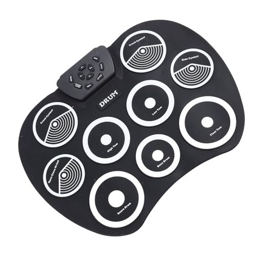 Tragbares Elektronisches Schlagzeug-Set mit USB-Anschluss, Leichtem Roll-Up-Drum-Pad-Design für den Spielemodus, mit Fußpedal Tragbares Elektronisches Schlagzeug-Set mit USB-Anschluss, Leichtem Roll-Up-Drum-Pad-Design für den Spielemodus, mit Fußpedal von Itonash