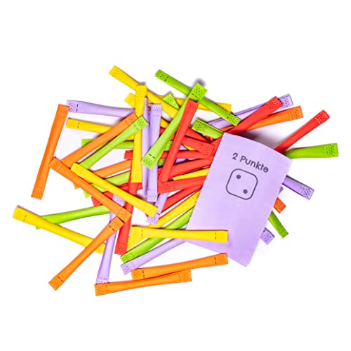 IvEnt.Box Tombola - Regenbogenlose, Punktelose - 2 Punkte, 100 Stück, bunt gemischt von IvEnt.Box