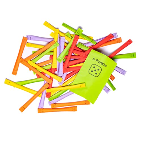 IvEnt.Box Tombola - Regenbogenlose, Punktelose - 5 Punkte, 100 Stück, bunt gemischt von IvEnt.Box