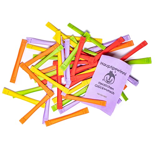 IvEnt.Box Tombola - Regenbogenlose Gewinnaussage: Hauptgewinn, 50 Stück, bunt gemischt von IvEnt.Box