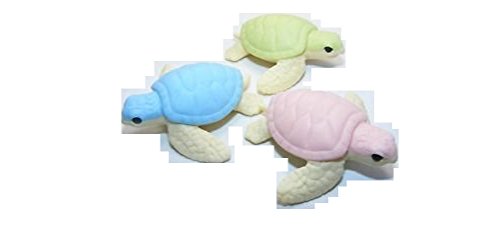 Japanische Radiergummi ER-008: 3 Schildkröten von Iwako