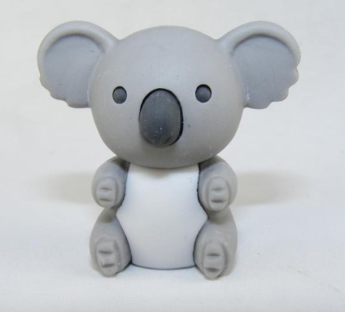 light grey koala bear eraser by Iwako from Japan by Iwako von Iwako Eraserz