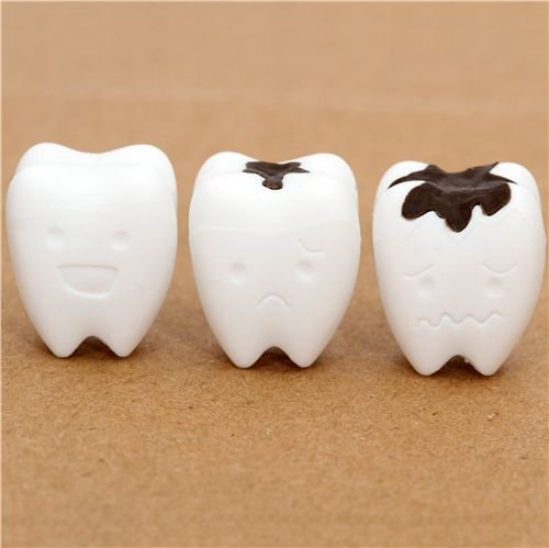 weisse Zähne Radiergummi aus Japan von Iwako von Iwako