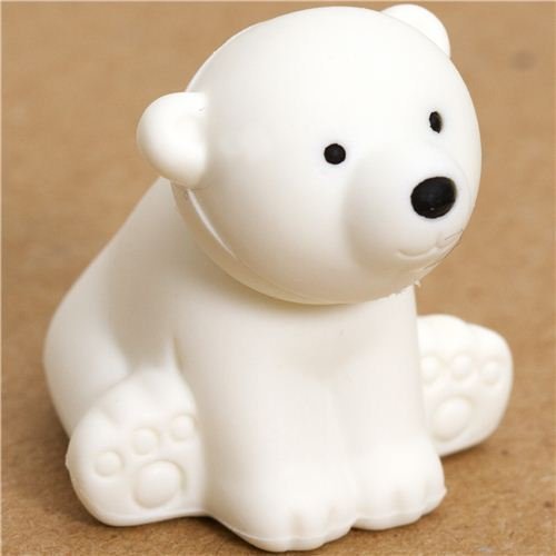 Iwako White Polar Bear Eraser by from Japan by von Iwako