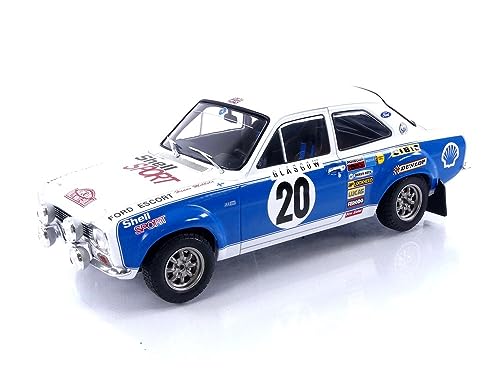 Ixo Model MODELLINO IN Scala COMPATIBILE Con Ford Escort MK I RS 1600 N.20 Rally M.Carlo 1973 MIKKOLA/Porter 1:18 18RMC140 von Ixo