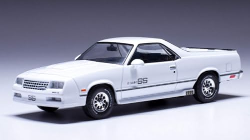 Modellino Scala kompatibel mit Chevrolet EL Camino SS 1987 Weiß 1:43 IXO Modell CLC560 von Ixo Model
