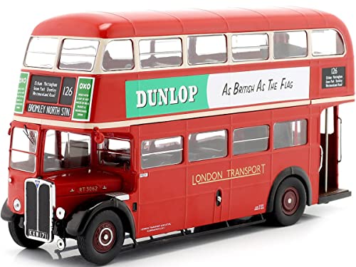Ixo AEC Regent III RT London Transport Doppeldecker Bus Dunlop 1939 rot Modellauto 1:43 Models Ixo AEC Regent III RT London Transport Doppeldecker Bus Dunlop 1939 rot Modellauto 1:43 Models von Ixo