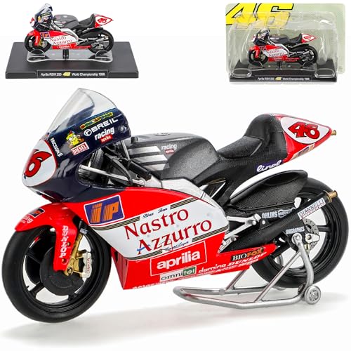 Ixo Aprilia 1998 RSW 250 Valentino.Rossi Weltmeister Mit Sockel 1/18 Modell Motorrad Ixo Aprilia 1998 RSW 250 Valentino.Rossi Weltmeister Mit Sockel 1/18 Modell Motorrad von Ixo