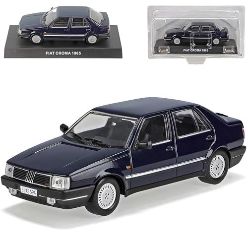 Ixo FIAT Croma 1985 Dunkel Blau Schwarz 1/43 De Agostini Modellauto Modell Auto Sonderangebot von Ixo
