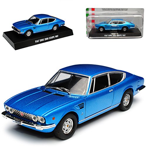 Ixo FIAT Dino 2000 Coupe Hell Blau 1966-1972 mit Sockel 1/43 Modell Auto von Ixo
