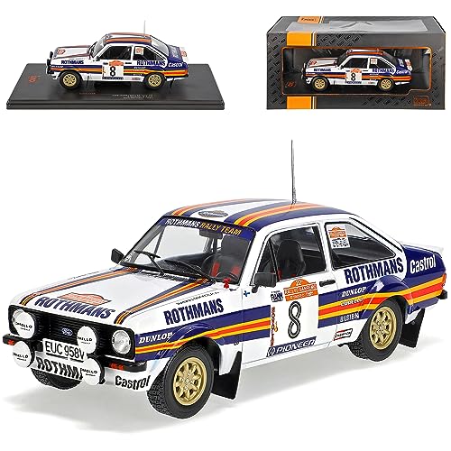 Ixo Ford Escort MKII RS 1800 Mikkola Hertz Nr 8 Rallye San Remo 1980 1/24 Modell Auto Modellcarsonline Modell Auto von Ixo
