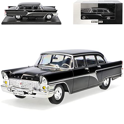 Ixo Gaz-13 Chaika Tschaika Limousine Schwarz 1959-1981 Mit Sockel 1/24 Whitebox Modell Auto Ixo Gaz-13 Chaika Tschaika Limousine Schwarz 1959-1981 Mit Sockel 1/24 Whitebox Modell Auto von Ixo