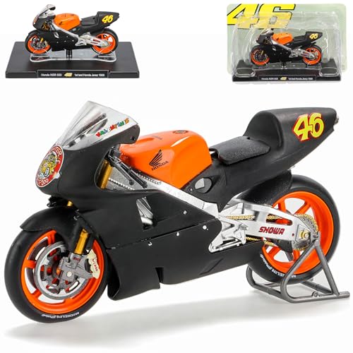Ixo Hond. 1999 NSR 500 Valentino.Rossi 1. Test Jerez Mit Sockel 1/18 Modell Motorrad mit individiuellem Wunschkennzeichen von Ixo