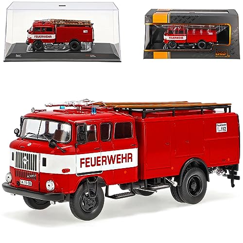 Ixo IFA W50 TLF 16 Feuerwehr 1965-1990 1/43 Modell Auto mit individiuellem Wunschkennzeichen von Ixo