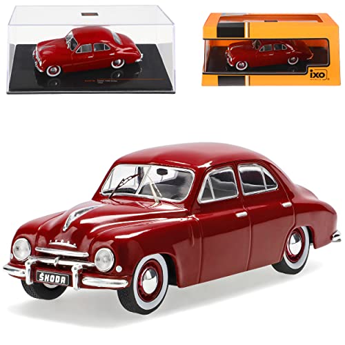Ixo ?Koda 1200 Limousine Rot 1952-1956 1/43 Modell Modell Auto von Ixo