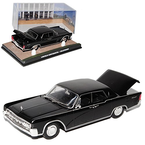 Ixo Lincoln Continental Limousine Schwarz Goldfinger J. Bond 007 1/43 Modell Auto von Ixo