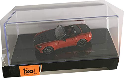 Ixo MOC295 kompatibel mit FIAT Abarth 124 Spider Turismo rot Maßstab 1:43 Modellauto von Ixo