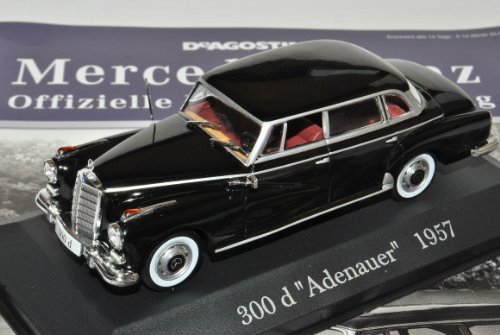 Ixo Mercedes-B 300D Limousine Adenauer W189 Schwarz Nr 6 1/43 Modell Auto mit individiuellem Wunschkennzeichen Ixo Mercedes-B 300D Limousine Adenauer W189 Schwarz Nr 6 1/43 Modell Auto mit individiuellem Wunschkennzeichen von Ixo