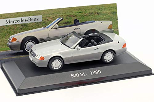Ixo Mercedes Benz 500 SL (R129) Baujahr 1989 Silber 1:43 Altaya von Ixo