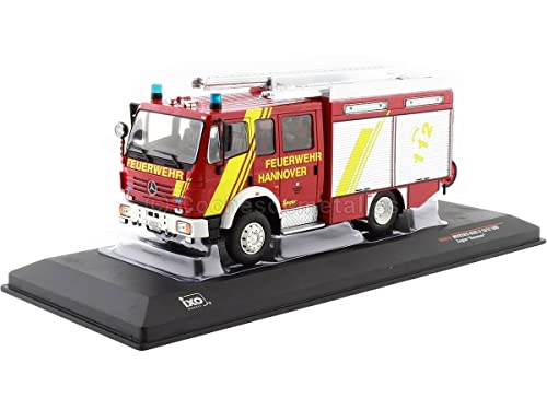 Ixo Mercedes LF 16/12 Ziegler FDHerwehr Hannover 1995 rot Modellauto 1:43 Models von Ixo