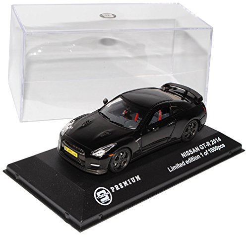 Ixo Nisan Skyline GT-R R35 Coupe Schwarz Ab 2008 limitiert 1 von 1000 Triple 9 1/43 Modell Auto mit individiuellem Wunschkennzeichen von Ixo