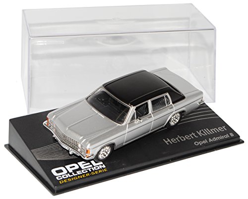 Ixo Opel Admiral B Limousine Silber 1969-1976 Nr 137 1/43 Modell Auto mit individiuellem Wunschkennzeichen von Ixo