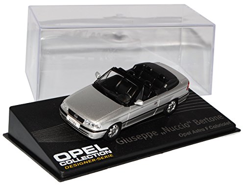 Ixo Opel Astra F Cabrio Silber 1992-1998 Bertone Nr 126 1/43 Modell Auto mit individiuellem Wunschkennzeichen von Ixo