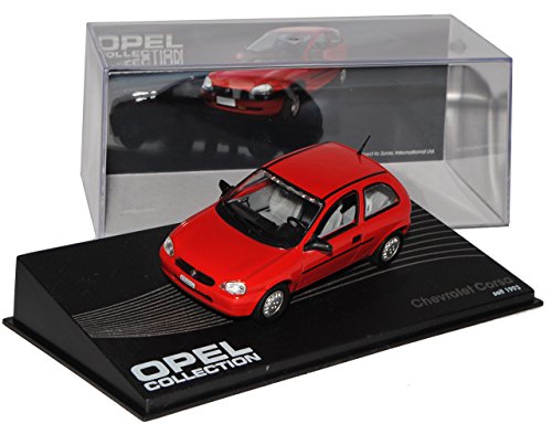 Ixo Opel Chevrolet Corsa B Rot 3 Türer 1993-2000 1/43 Modell Auto mit individiuellem Wunschkennzeichen von Ixo