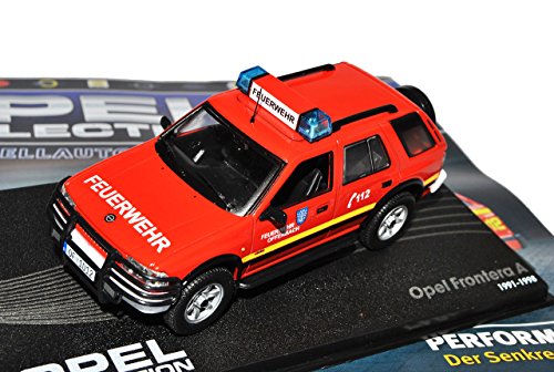 Ixo Opel Frontera A Rot Feuerwehr Offenbach 1991-1998 Inkl Zeitschrift Nr 99 1/43 Modell Auto von Ixo
