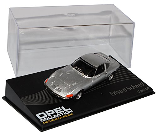 Ixo Opel GT Coupe Silber Erhard Schnell Nr 121 1/43 Modell Auto von Ixo