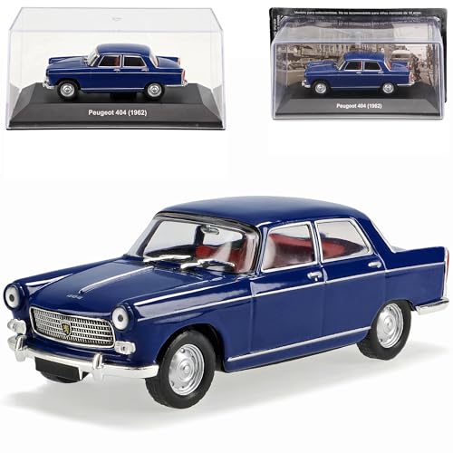 Ixo Peugeot 404 Limousine Blau 1960-1975 mit Sockel und Vitrine 1/43 Modell Auto Ixo Peugeot 404 Limousine Blau 1960-1975 mit Sockel und Vitrine 1/43 Modell Auto von Ixo