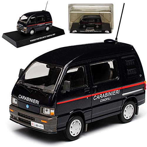 Ixo Piaggio Porter Blau Carabinieri Polizei Ab 1992 1/43 Deagostini Modell Auto mit individiuellem Wunschkennzeichen von Ixo