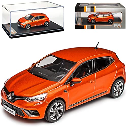 IXO Renautl Clio V R.S. Line Orange Metallic 5 Türer 5. Generation Ab 2019 1/43 Premium Collectibles Modell Modell Auto von IXO