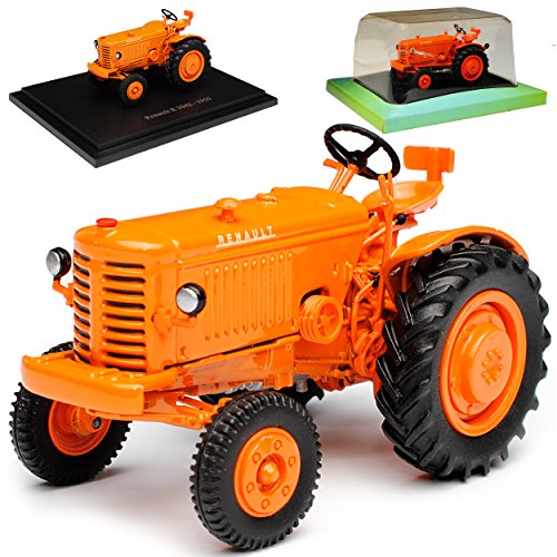Ixo Renautl R 3042 Traktor Orange 1/43 Modell Auto mit individiuellem Wunschkennzeichen von Ixo