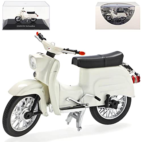 Ixo Simson Schwalbe KR51 Weiss 1964-1986 DDR 1/24 Modell Motorrad von Ixo