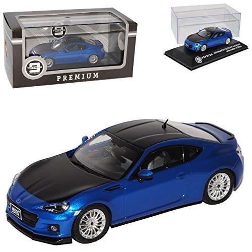 Ixo Subaru BRZ STI Coupe Blau mit Karbon Ab 2012 limitiert 1 von 504 Triple 9 1/43 Modell Auto mit individiuellem Wunschkennzeichen von Ixo