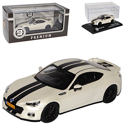 Ixo Subaru BRZ STI Coupe Weiss mit Schwarzen Streifen Ab 2012 limitiert 1 von 504 Triple 9 1/43 Modell Auto von Ixo