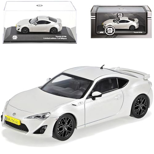 Ixo T*o*y*o*t*a GT86 Coupe Satin Weiss Ab 2012 1/43 J-Collection Modell Auto mit individiuellem Wunschkennzeichen von Ixo
