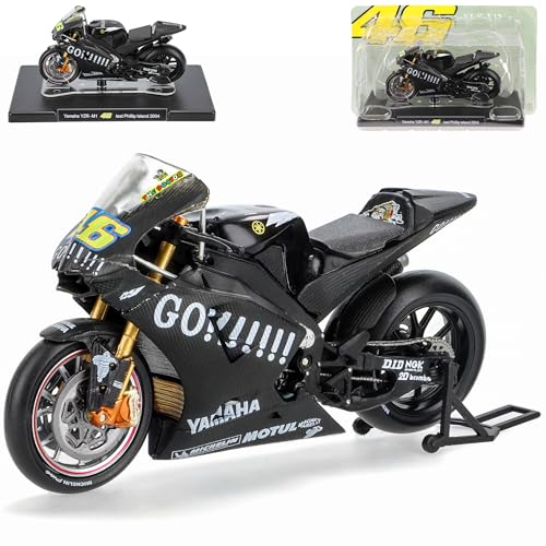 Ixo Yamah. 2004 YZR-M1 Valentino.Rossi Test Phillip Island Mit Sockel 1/18 Modell Motorrad von Ixo