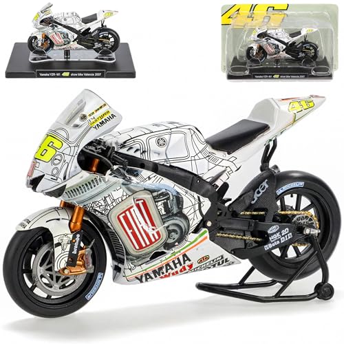 Ixo Yamah. 2007 YZR-M1 Valentino.Rossi Show Bike Valencia Mit Sockel 1/18 Modell Motorrad Ixo Yamah. 2007 YZR-M1 Valentino.Rossi Show Bike Valencia Mit Sockel 1/18 Modell Motorrad von Ixo
